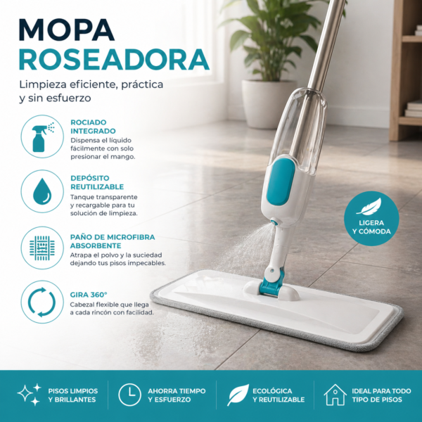 trapeador con rociador